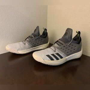 Adidas James Harden Vol 2 Grey Black Green Basketball Shoes Men’s 13